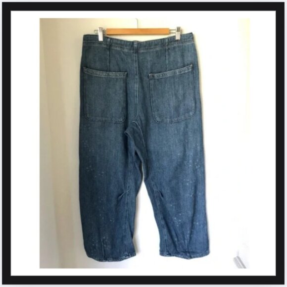 Free People We the Free Osaka Mid Rise Barrel Jeans - Picture 4 of 4